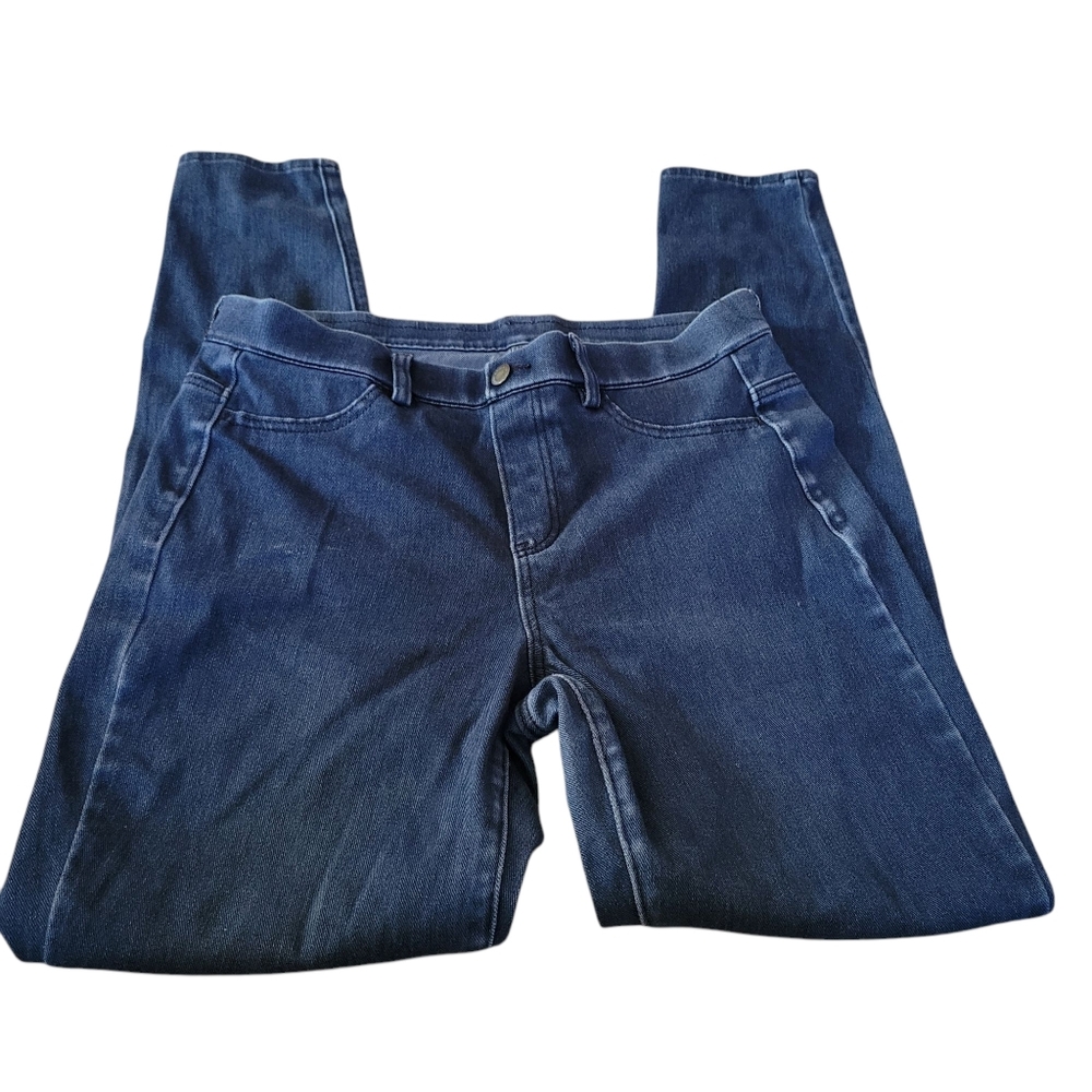 Uniqlo Medium Blue Straight Leg Stretch Jeans Pull On